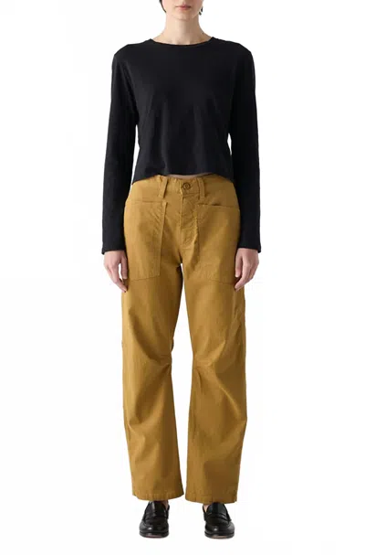 Amo Rita Barrel Pant In Cumin In Multi