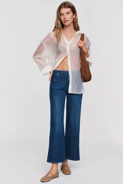 Amo Robbie High-rise Wide-leg Jeans In Dark Wash