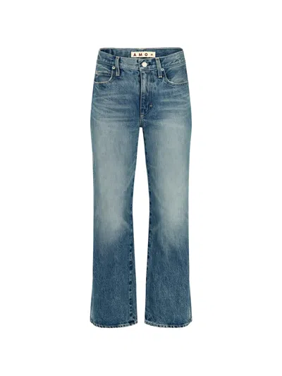 Amo Robbie Wash-effect Jeans In Blue