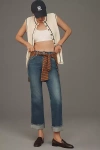 Amo Rosa Mid-rise Cuffed Flare Jeans