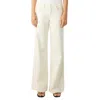 Amo Sabine Wide Leg Jeans In Bone In White