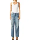 Amo Sandra Baggy Jeans In Cherry Bomb In Blue