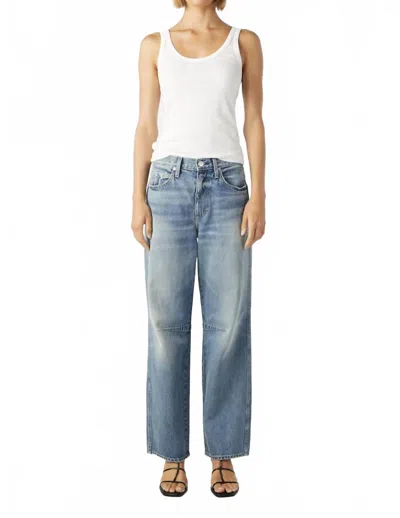 AMO SANDRA LOW-RISE BAGGY PANTS IN CHERRY BOMB