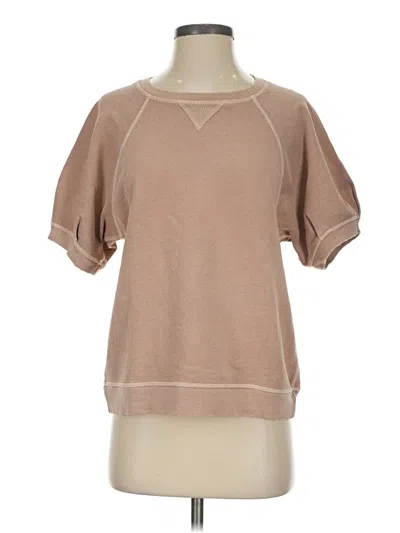 Pre-owned Amo Short Sleeve T-shirt In Tan