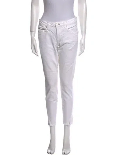 Pre-owned Amo Skinny Leg Pants In White