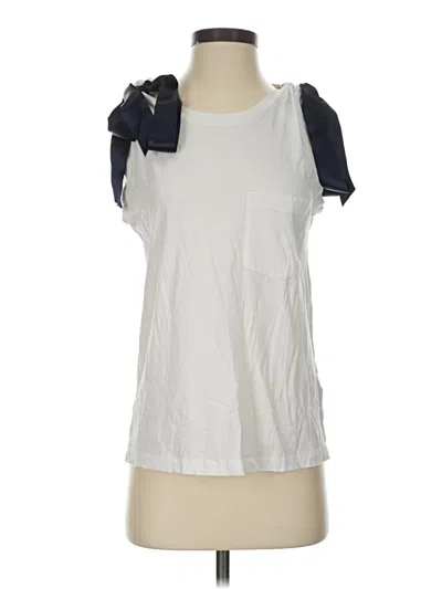 Pre-owned Amo Sleeveless Blouse In White