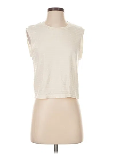 Pre-owned Amo Sleeveless T-shirt In Ivory