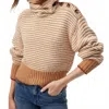Amo Stefania Alpaca & Wool-blend Sweater In Beige In Brown