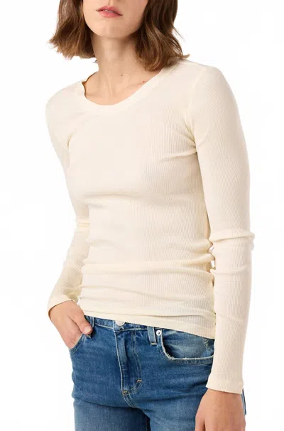 Amo Swoon Long Sleeve In Bone In White