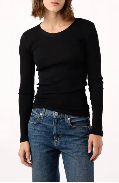 Amo Swoon Long Sleeve Tee In Black