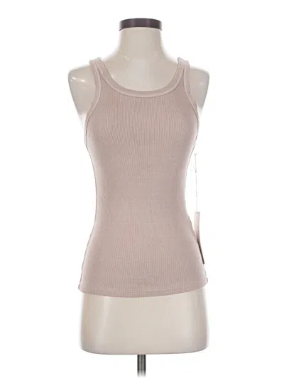 Pre-owned Amo Tank Top Tan Halter Neckline Tops