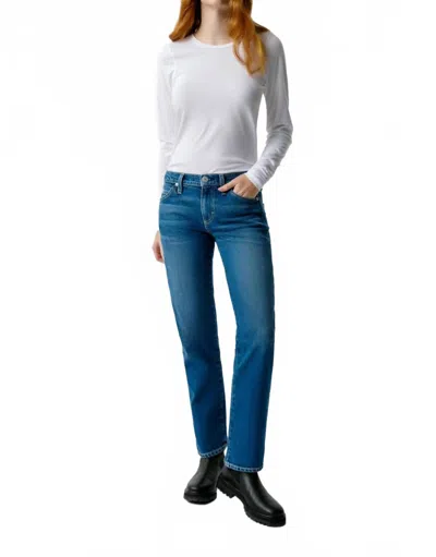 Amo Toni Low Slim Fit Jeans In Luster In Blue
