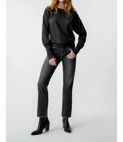 Amo Toni Low Slim Jeans In Te  In Black