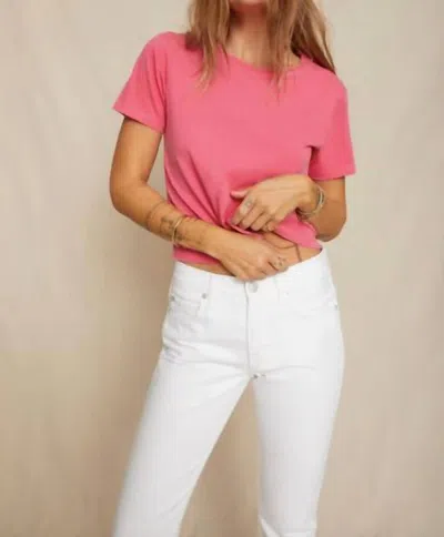 Amo Twist Tee In Orchid In Pink