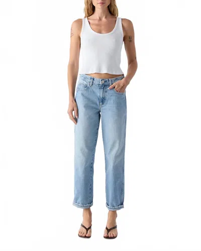 Amo Valentina Straight Leg Jean In Heartfelt In Blue