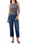 Amo Valentina Straight Leg Jeans In Dreamboat In Blue