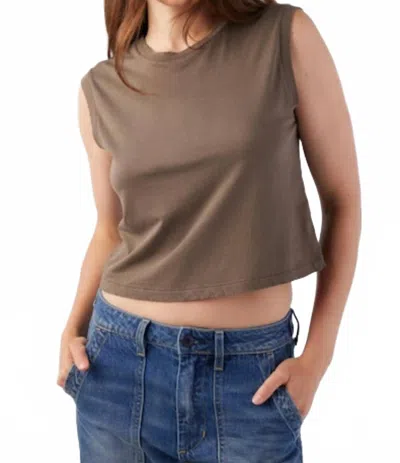Amo Women's Sleeveless Babe Top In Coffee In Brown