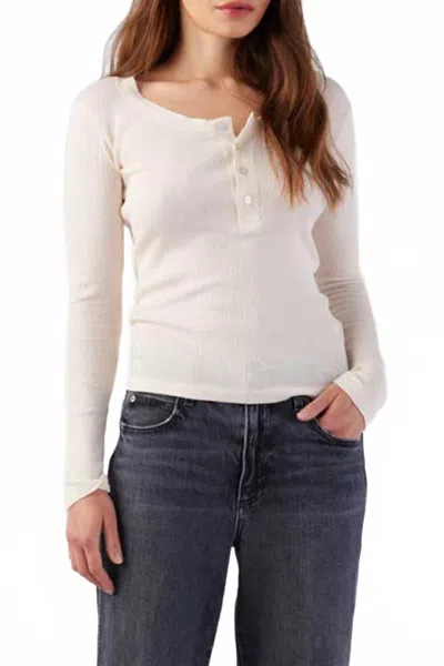 Amo Women's Sweets Long Sleeve Tee In Bone In White