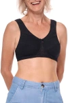 Amoena Leslie Wire-free Bra In Black