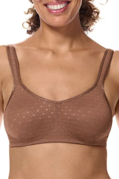 Amoena Tiana Wire-free Bra In Brown