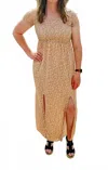 Amoli Bailey Maxi Dress In Blush In Gold
