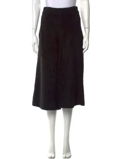 Pre-owned Amomento Alpaca Wide Leg Pants In Black