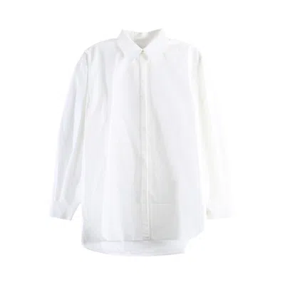 Pre-owned Amomento Basic Oversized Shirt 'white' | Women's Size 0