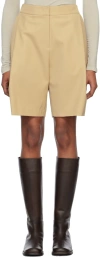 Amomento Beige Garconne Shorts In Beige
