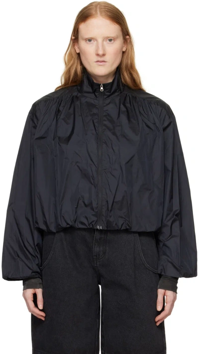 Amomento Black Shirred Jacket