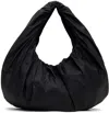 Amomento Black Shirring Tote In Black