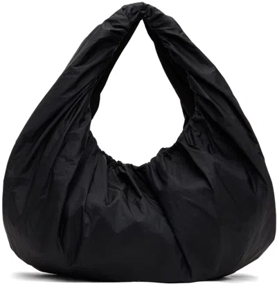 Amomento Black Shirring Tote