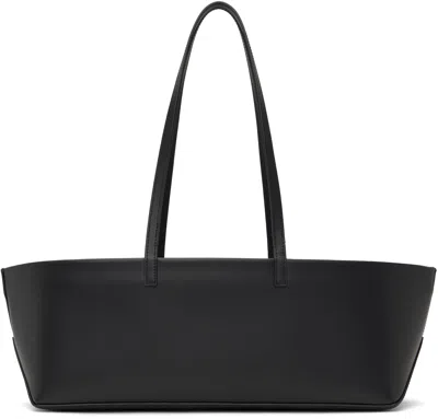 Amomento Black Square Leather Bag