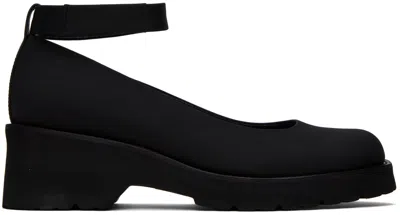 Amomento Black Strap Loafers