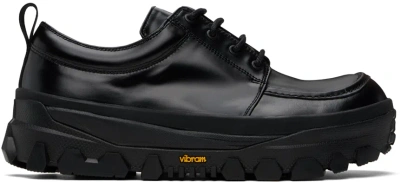 Amomento Black Vibram Lace-up Loafers