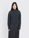 Amomento Blocking Button Up Cardigan In Gray