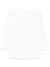 Amomento Bluse Mit U-boot-ausschnitt In Weiss