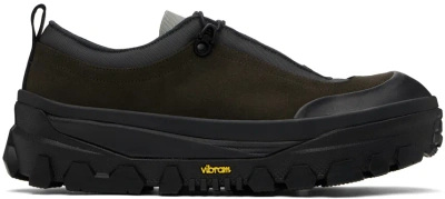 Amomento Brown & Black Vibram Sneakers In Mix