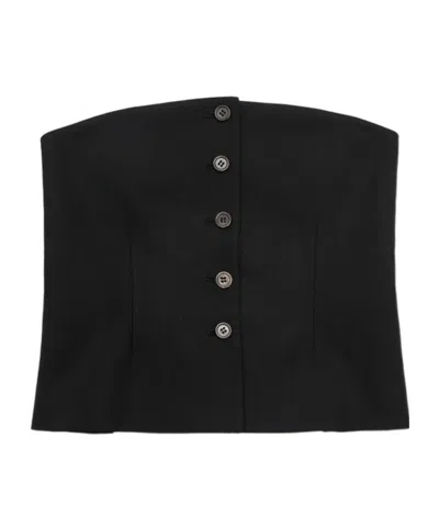AMOMENTO BUTTON CORSET TOP