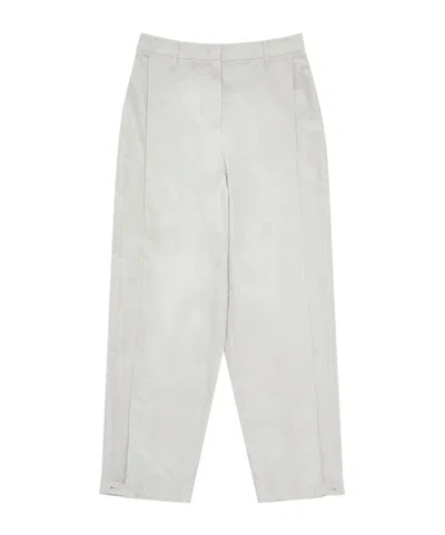 Amomento Button Garconne Trousers In Gray
