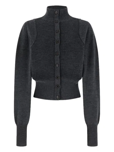 AMOMENTO BUTTON-UP CARDIGAN