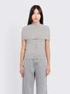 Amomento Cape Top & Bandeau Set In Gray