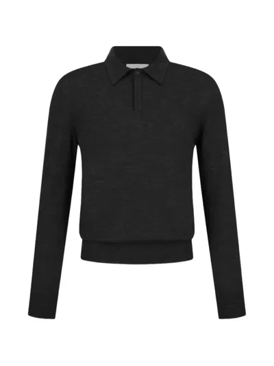 Amomento Collar Knitwear In Gray