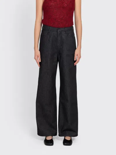 Amomento Color Indigo Denim In Black