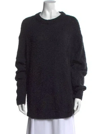 Pre-owned Amomento Cowl Neck Long Sleeve Sweatshirt In Black