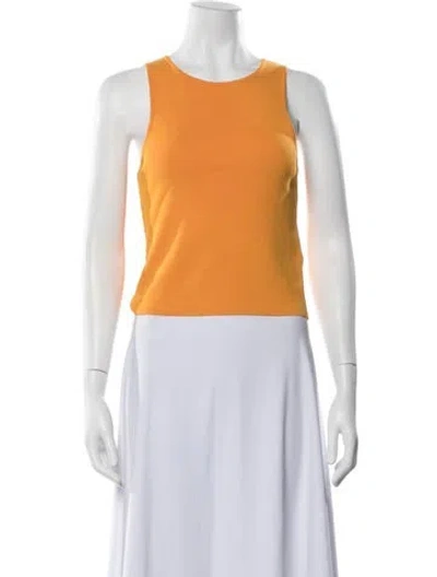 Pre-owned Amomento Crew Neck Sleeveless Top In Orange