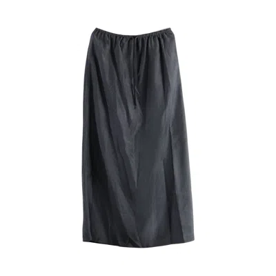 Pre-owned Amomento Cupro Banding Skirt 'charcoal' | Tan | Women's Size 0