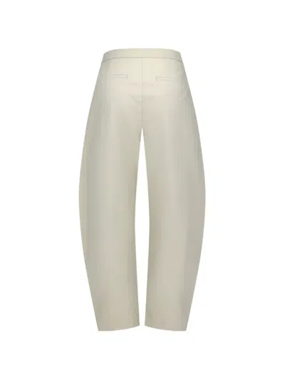 Amomento Curved-leg Trousers In White