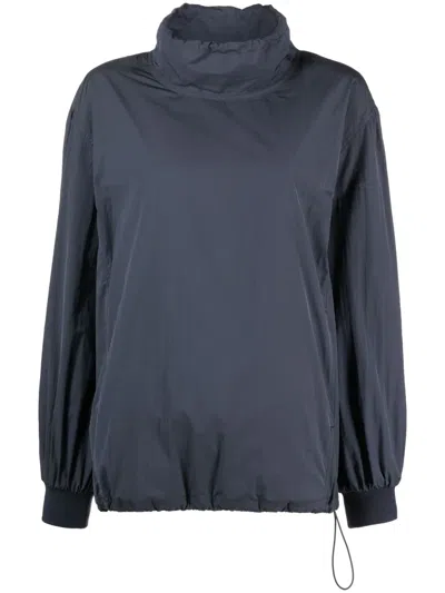 Amomento Drawstring-neck Lightweight Jacket In Charcoal