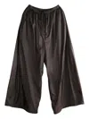 Amomento Wide-leg Technical Trousers In Brown