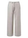Amomento Elastic-waistband Trousers In Neutral